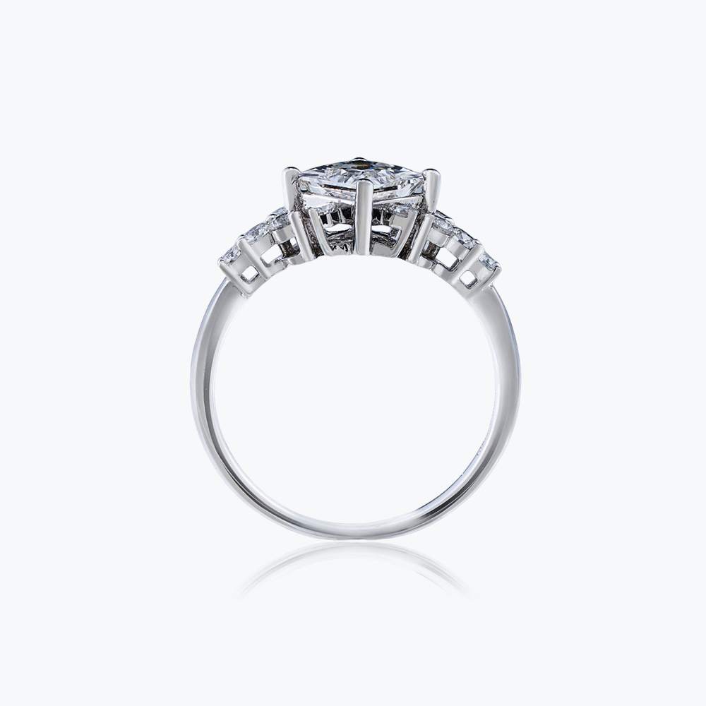 鑽石戒指款式推薦：愛的禮讚公主方1克拉